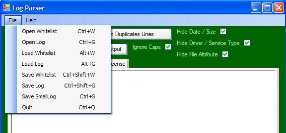 File Menu